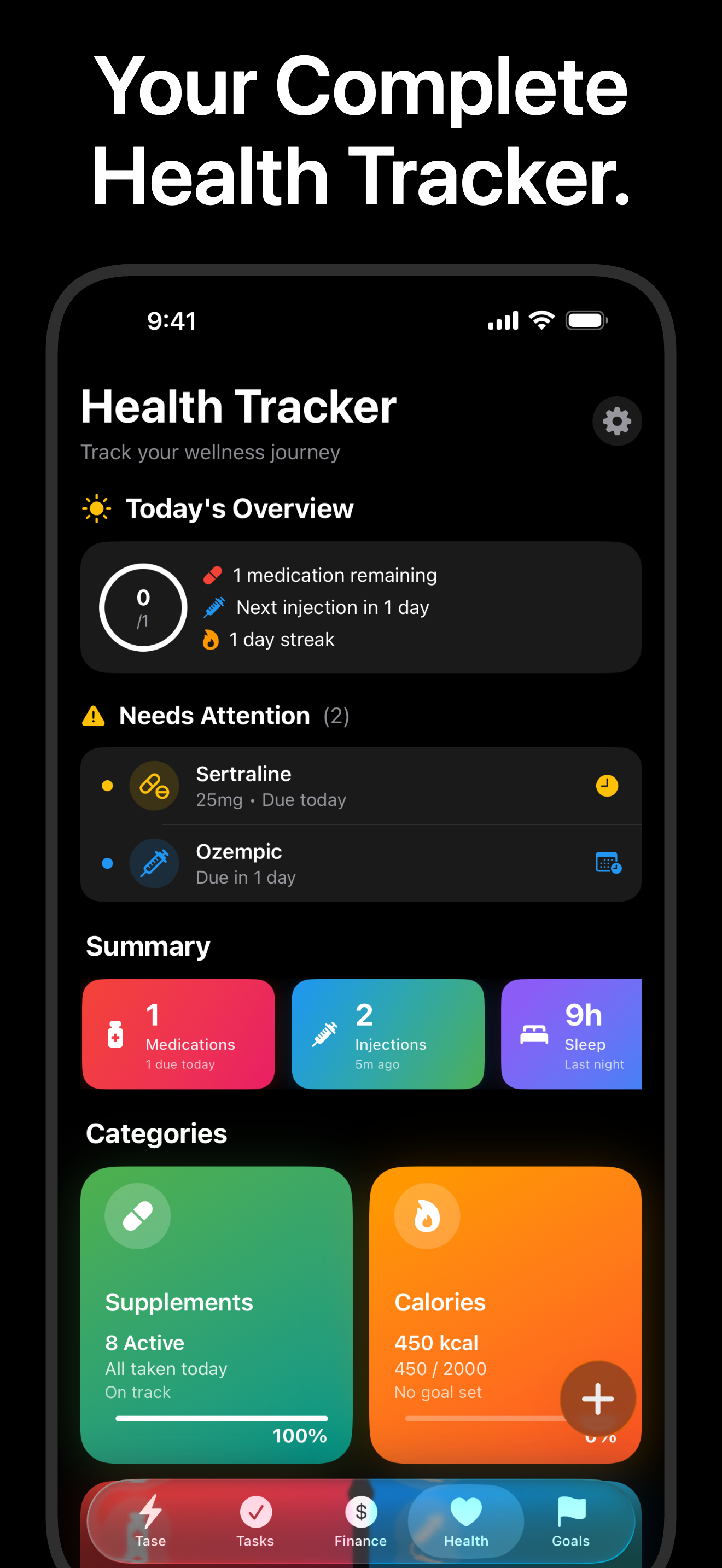Comprehensive Health Tracking